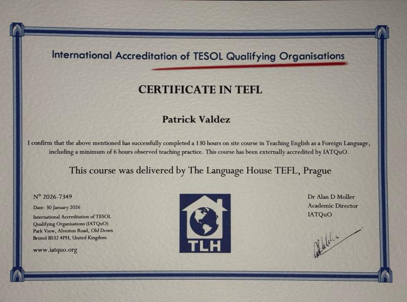 130hr Certificate in TEFL - The Language House Prague
