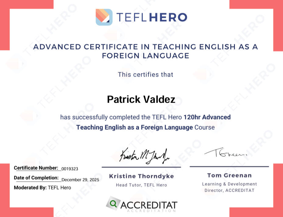 120hr Advance Certificate in TEFL - TEFL Hero